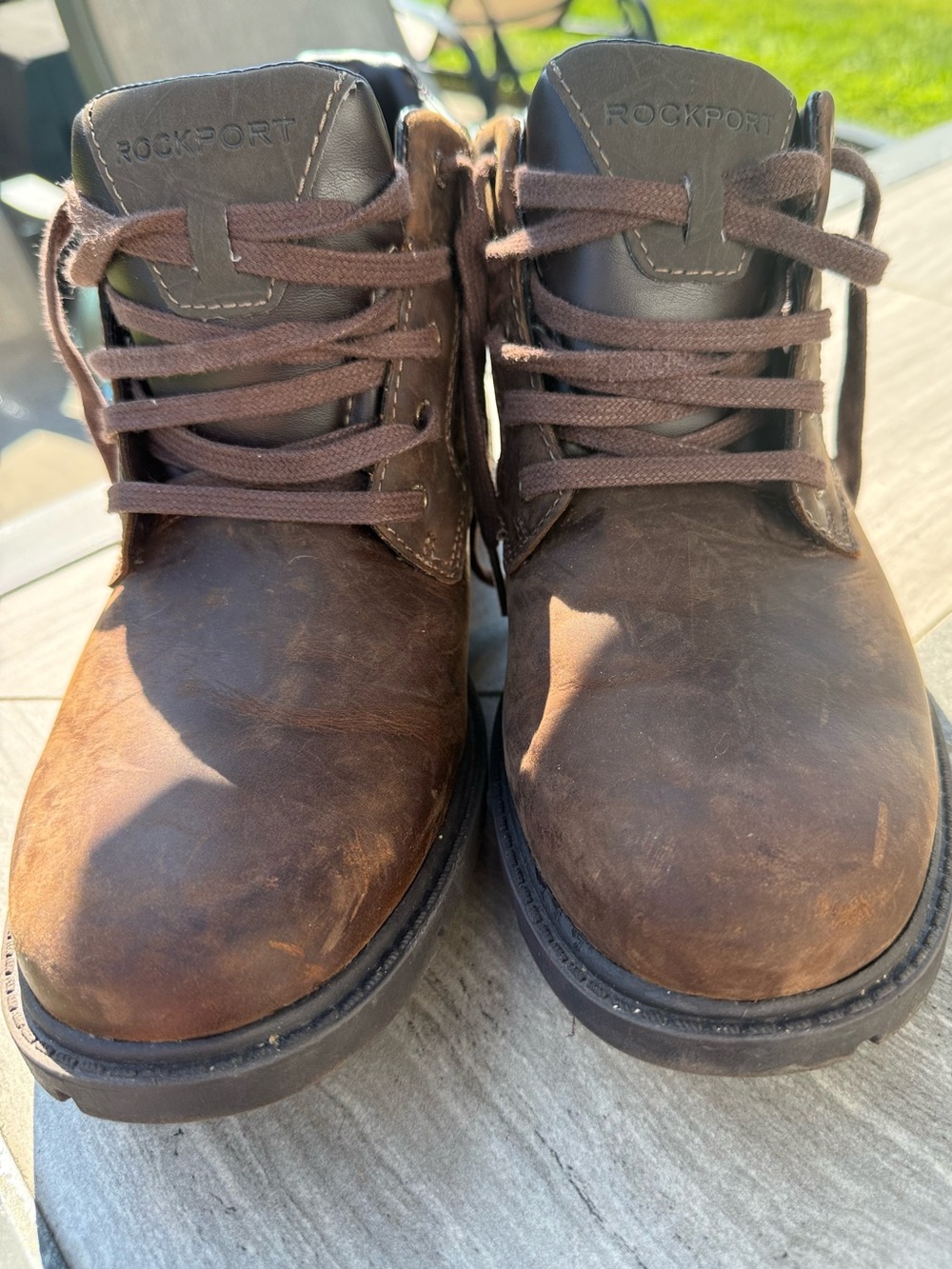 Rockport Storm Surge Men's Size 9M Waterproof Brown Leather Boots